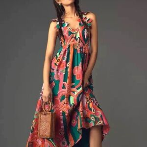 *defect* Farm Rio X Anthropologie Dress